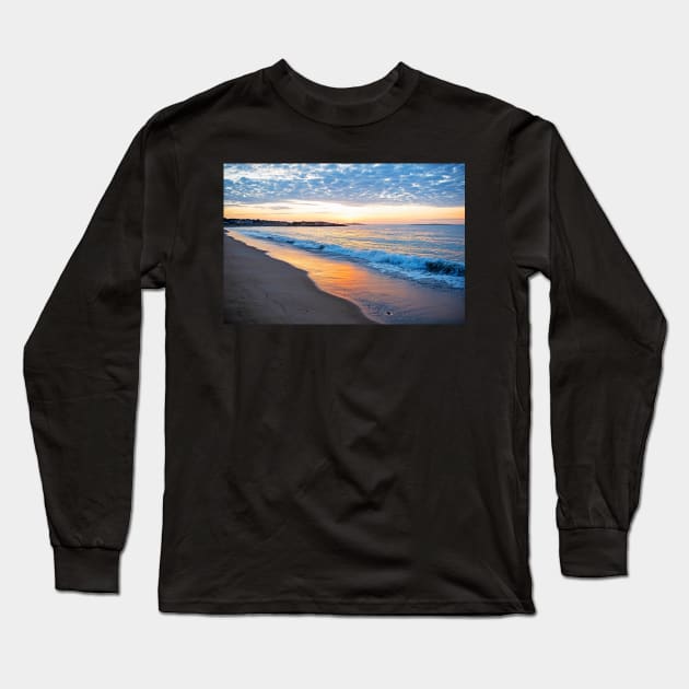 Thacher Island Surise Long Beach Gloucester MA Lighthouse Long Sleeve T-Shirt by WayneOxfordPh